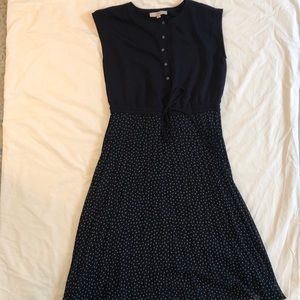 Navy Loft Midi Dress